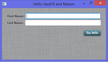 JavaFX Application